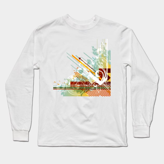 Abstract Floral Design 4 Long Sleeve T-Shirt by Makanahele